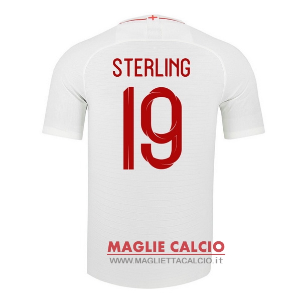 nuova maglietta inghilterra 2018 sterling 19 prima